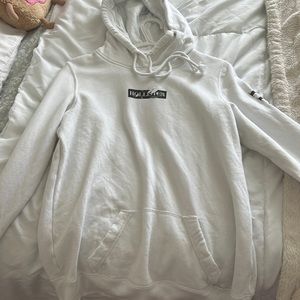hollister medium white hoodie